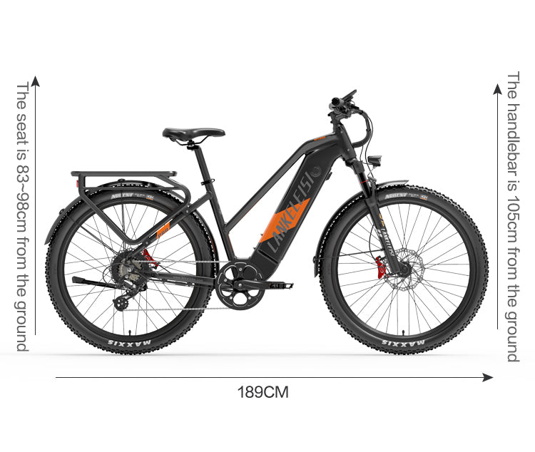 Lankeleisi MX600PRO 500W Motor 27.5"Tire 20Ah Samsung Battery City Electric Bike