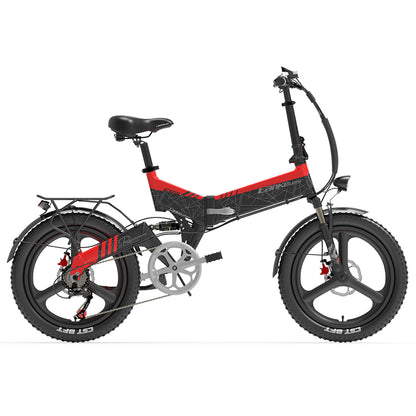 (EU Stock) Lankeleisi G650 Folding Mountain Ebike / Electric Bicycle, 48V 500W 12.8Ah Lithium Battery, Unisex Commuter Electric Bicycle