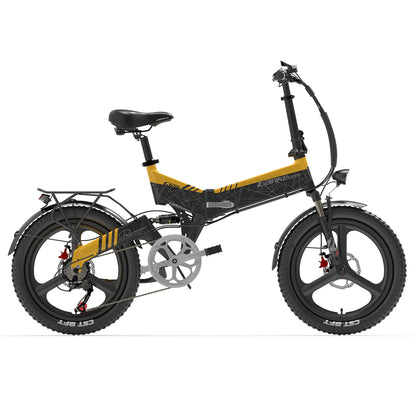 (EU Stock) Lankeleisi G650 Folding Mountain Ebike / Electric Bicycle, 48V 500W 12.8Ah Lithium Battery, Unisex Commuter Electric Bicycle