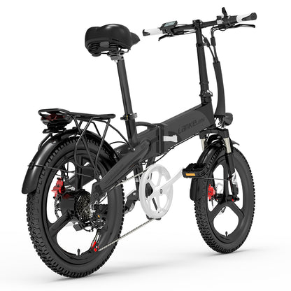 (EU Stock) Lankeleisi G660 Folding Mountain Ebike / Electric Bicycle, 48V 500W 12.8Ah Commuting Ebikes for Men and Women