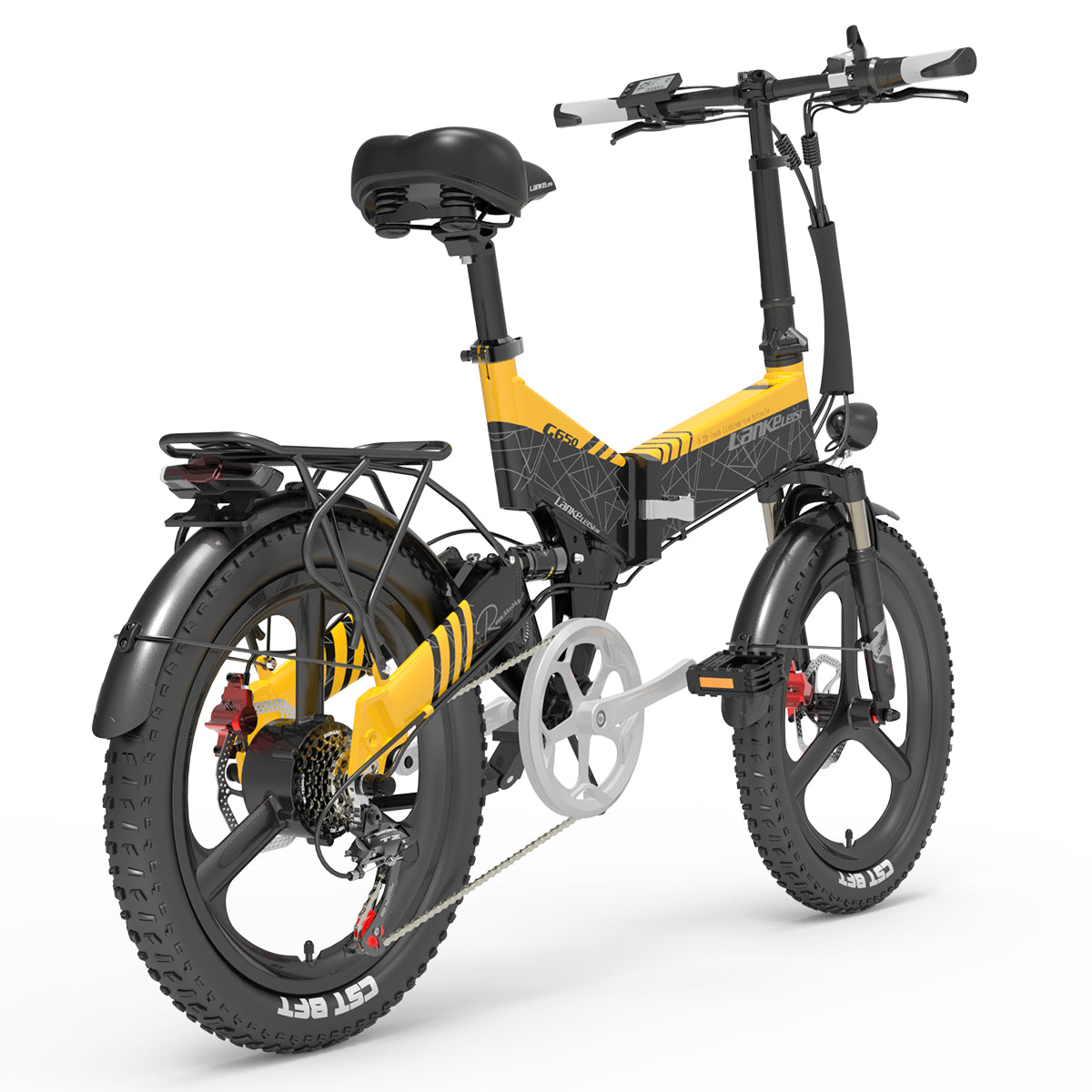 (EU Stock) Lankeleisi G650 Folding Mountain Ebike / Electric Bicycle, 48V 500W 12.8Ah Lithium Battery, Unisex Commuter Electric Bicycle