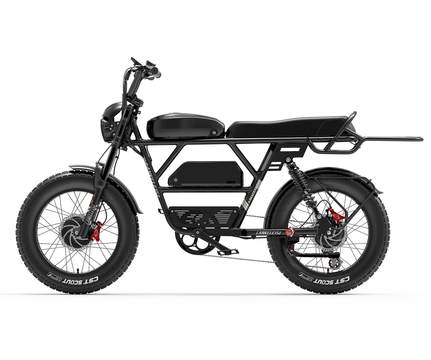 (USA EU Stock) LANKELEISI X-Black Knight 2000W Dual Motor Maximum Range 280KM