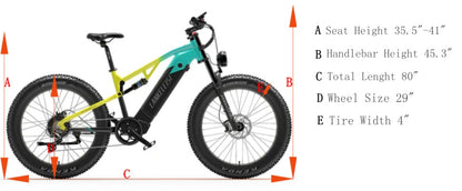 Lankeleisi RV800 Plus Hochwertiges elektrisches Mountainbike mit 750-W-Motor