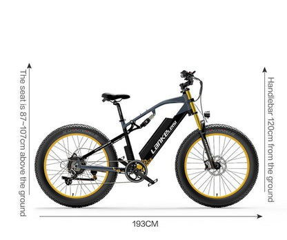 (USA Stock Clearance) Lankeleisi RV700 48V 16Ah 1000W Samsung Battery Electric Hunting Bike// Only ship to USA