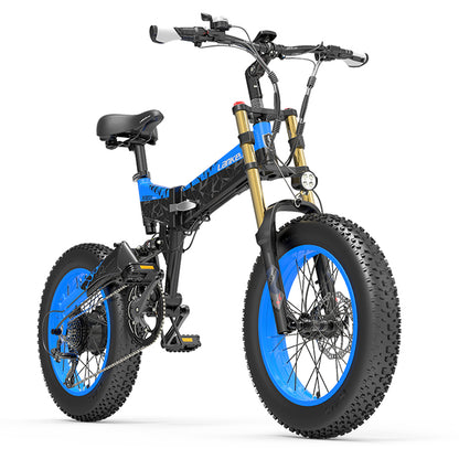 (EU UK Stock) Lankeleisi X-3000 plus-up 20 Inch 4.0 Fat Tire Snow Bike