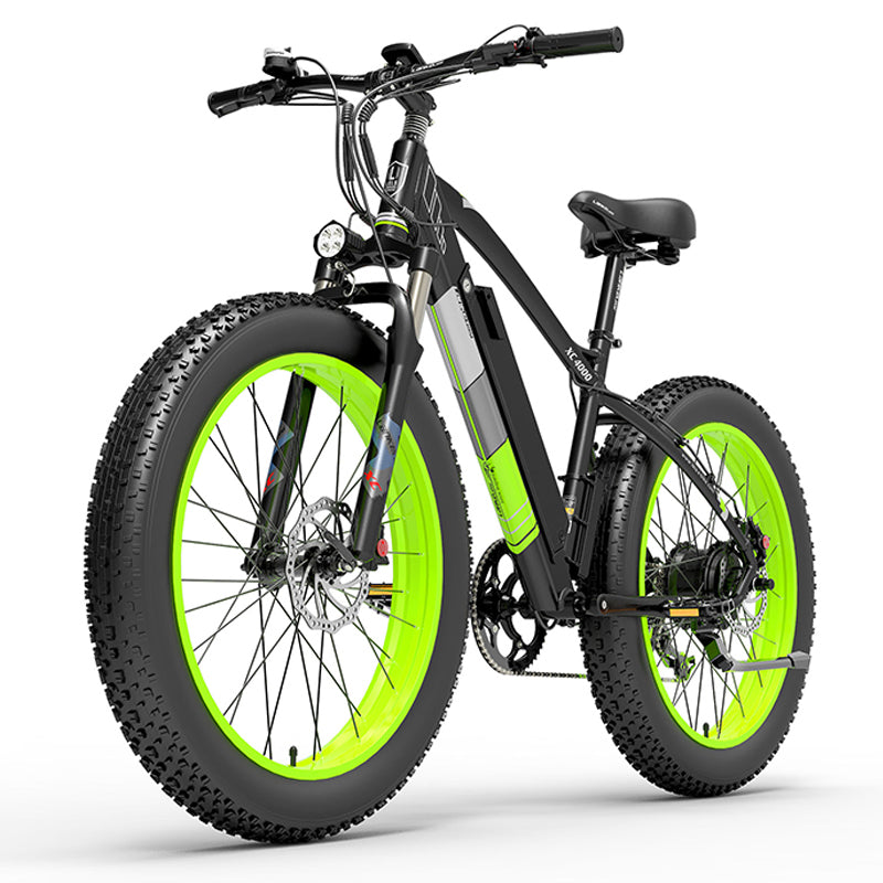 (EU Stock) Lankeleisi XC 4000 Electric Fat Bike-yellow/green