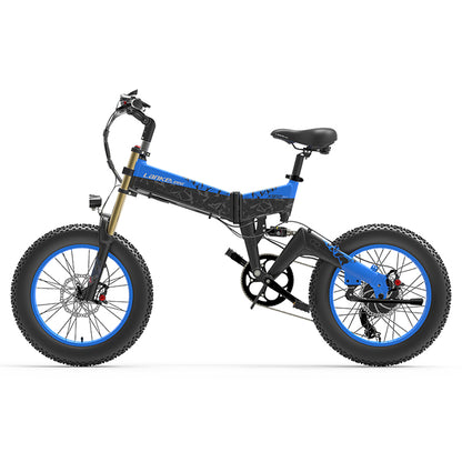 (EU UK Stock) Lankeleisi X-3000 plus-up 20 Inch 4.0 Fat Tire Snow Bike