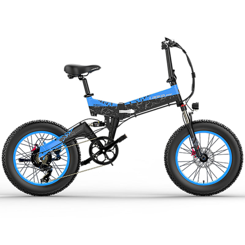 Lankeleisi X3000 Plus Folding Electric Mountain Bike-red/blue/black/green