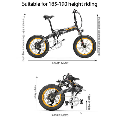 Lankeleisi X 2000 Plus Folding Electric Mountain Bike