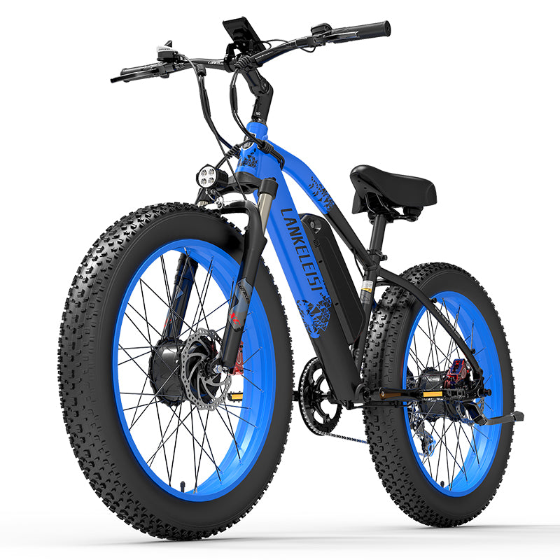 (USA, EU, UK-Lager) Lankeleisi MG740PLUS Offroad-Elektrofahrrad mit Doppelmotor vorne und hinten (Neu im Jahr 2023)