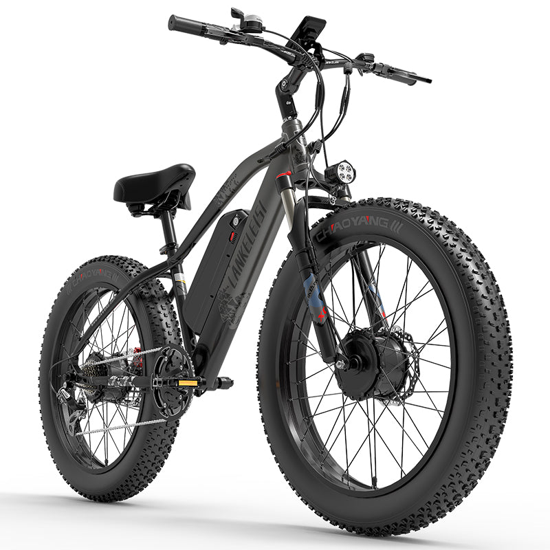 (USA, EU, UK-Lager) Lankeleisi MG740PLUS Offroad-Elektrofahrrad mit Doppelmotor vorne und hinten (Neu im Jahr 2023)